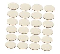 ULDIGI 50pcs Natural Wood Discs Round Wooden Circles Thick Unfinished Smooth Surface DIY Craft Bases for Painting Staining Home and Artistic Projects