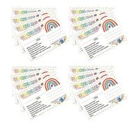 ULDIGI 50pcs Teaching Assistant Essentials Classroom Accessories Reward Note Postcards Coated Paper for Better Behavior Record Cards and Positive Mindset Encouragement in Schools
