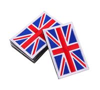 ULDIGI 5pcs Hand Embroidered UK Flag Patches for Clothing DIY Crafts British Union Jack Appliques with Hook and Loop for Backpacks Hats Shirts Personal Style and Sewing Badges