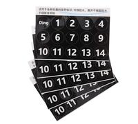 ULDIGI 5Pcs Handpan Drum Note Labels Black Number Stickers for Beginners Ethereal Tongue Drum Sound Markers Music Learning Accessories for Percussion Practice