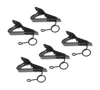 ULDIGI 5pcs Lavalier Microphone Clips Universal Mic Clamp Lapel Mic Fixing Tools with 7.5mm Small Ring for Video Recording Live Streaming Accessories