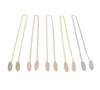 ULDIGI 5pcs Metal Napkin Clips with Chain for Adult Bibs Secure Napkin Holder for Dining Suitable for Dental Clinics and Home Use Prevents Slipping and Protects Clothing from Random Color