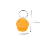 ULDIGI 5pcs Mini Construction Hat Keychain for Men Authentic Hard Hat Keyring Bag Pendant Multipurpose Ornaments Party Favors for Builders and Workers