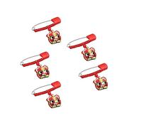 ULDIGI 5pcs Red Baby Diaper Pins Safety Brooches with Polyester Material, Not Easy to Fall, for Fixing Diapers and Clothes on Infants and Babies Random Color