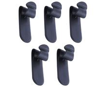 ULDIGI 5pcs Umbrella Rack Clips Self-Adhesive Back Glue, Black Home Tool for Car and Door Use, Space-Saving Hooks for Holding Umbrellas and Car Stuff the Door