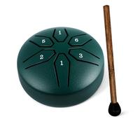 ULDIGI 6-note Carbon Steel Tongue Drum, Small Steel Tongue Drum Instrument with Beautiful Sound, Easy to Play, for Music Enlightenment and Party Shows