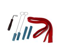 ULDIGI 6 Pcs Piano Tuning Tools Set with Metal Tuning Levers and Rubber Mute Hammers Wooden Handle for Comfort DIY Repair Kit for Piano Players and Students