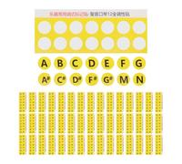 ULDIGI 60 Sheets Harmonica Key Stickers Musical Scale Chart for Harmonica Practice Guide with Scales Removable Note Labels for 12 Tone Diatonic Harps