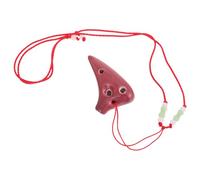 ULDIGI 6hole Mini Ocarina for Boys and Girls Portable Musical Instrument Beginner Ocarina Brown for Teaching and Self-learning