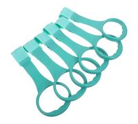 ULDIGI 6pcs Boy Girl Fence Pull up Rings Boys and Girls Walking Assistant Playpen Exercise Toys Bed Stand up Handles Nursery Hanging Toys for Practice Tool