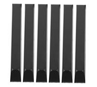ULDIGI 6pcs Glossy Black Piano Keytops Replacement Repair Parts Smooth Plastic Keys for Enhanced Playability Suitable for Various Piano Models Easy to Install Instrument Accessories
