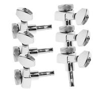 ULDIGI 6pcs Guitar Chord Lock Tuning Pegs for String Tuning Keys Small Silver Pegs as Electric Guitar Accessory for Machines