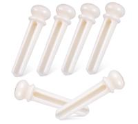 ULDIGI 6pcs Guitar String Bridge Pins Acoustic Guitar Parts Ox Bone for String Replacement Essential and Tuning