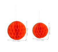 ULDIGI 6pcs Halloween Honeycomb Balls Lightweight Hanging Paper Decorations in Orange Purple Black Easy to Hang for Party Festival Wedding Shower Background Decor