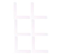 ULDIGI 6pcs L-shaped Sewing Rulers for Fabric Precise Scale Dressmaking Square Measuring Tools for DIY Clothes Cutting and Craft Projects