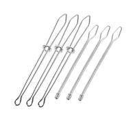 ULDIGI 6pcs Metal Drawstring Threader for Sweatpants Elastic Band Replacement Sewing Tool Cord Puller and Elastic Threading Aid for Waistband Repairs and DIY Crafting