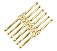 ULDIGI 6pcs Metal Drumstick Charms for DIY Jewelry Making Fade-resistant Pendants for Bracelet Crafting Creative Music-inspired Accessories for Unique Style