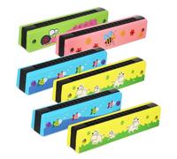 ULDIGI 6pcs Playable Harmonica for Cartoon Diatonic Musical Instruments with Rich Tunes and Safe Design for Music Education and Party Favors