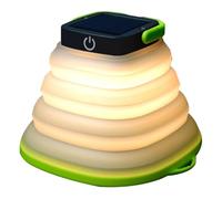 ULDIGI 6pcs Portable Camping Light Foldable Solar USB Rechargeable Lantern with Handle Ip67 Waterproof Green LED Tent Lamp for Camping and Emergency Events