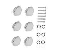 ULDIGI 6sets Tuner Handles for Stringed Instruments Small Square Guitar Tuner Caps String Locking Function for Acoustic Guitar