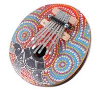 ULDIGI 7-key Kalimba Thumb Piano Colorful Coconuts Design Mini Musical Instrument for Beginners Random Patterns for Boys and Girls and Adults