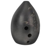 ULDIGI 8-hole Clay Ocarina for Beginner Children with Good Tone Quality and Ergonomic Design Small Black Ceramic Ocarina to Develop a Child's Interest in Music