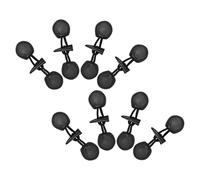 ULDIGI 8 Pairs Vintage Sew Horn Toggle Closures with Resin Buttons PU Leather Black Coat Button Replacement for Winter Knitwear Jackets Duffle Coats Padded Outerwear Sewing Accessories