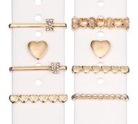 ULDIGI 8 Pcs Watch Band Ring Jewelry Watch Strap Charm Metal Watchband Charms Elegant Sophisticated Comfortable Accessories