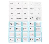 ULDIGI 80pcs Music Note Flash Cards for - Musical Notation and Rhythm Training Cards for Piano Violin Beginners - Music Theory Learning Tool for ’s Sight Reading