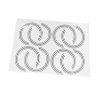 ULDIGI 8pcs Acoustic Guitar Soundhole Sticker Decal Rosette Guitar Decals for Fretboard Soundhole
