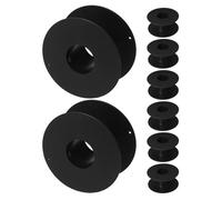 ULDIGI 8pcs Cable Spool Cord Storage Reel Black Plastic Empty Spools for Electric Wire Portable Cable Management for Camping and Motorhome Use