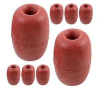 ULDIGI 8pcs Foam Net Float Ball, Crab Pot Buoy Float, Pvc Rope Buoy, Red, Stable Buoyancy, for Crab Traps and Kayak Anchors, Freshwater and Saltwater Fishing