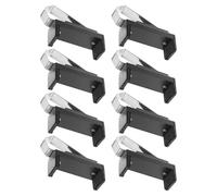 ULDIGI 8pcs Garage Door Opener Remote Holder Gate Opener Remote Holder Black Abs Adjustable Clip Car Daily Use Simple Installation Easy Storage Solution