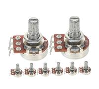 ULDIGI 8pcs Guitar Audio Taper Potentiometer Tone Bk Volume Controls Short Shaft High Precision Knobs for Electric Bass Guitar Repair and Smooth Volume