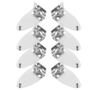 ULDIGI 8Pcs Metal Blind Brackets Window Blind Hold Down Hooks Horizontal and Vertical Replacement Mounting Clips for Home Window Shades