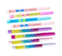 ULDIGI 8pcs Quicksand Fairy Writing Pens for Students Smooth Ink Cute Design for School Supplies and Creative Projects