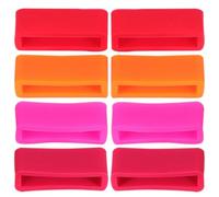 ULDIGI 8pcs Silicone Watch Strap Loops for 20mm Bands Comfortable and Easy to Use Movable Watch Bezel Rings for Men and Women