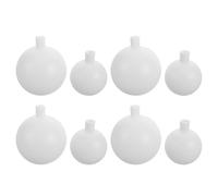 ULDIGI 8pcs White Plastic Globe Lampshades 6cm 8cm Spherical Wedding Aisle Light Covers for Wedding Pathway and Birthday Party Decorations