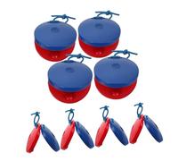 ULDIGI 8pcs Wooden Finger Castanets for Natural Material Hand Percussion Rhythm Instruments Easy to Use and Grip Suitable for Orff Method Early Music Education and Parent Interaction