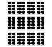 ULDIGI 96pcs Sax and Clarinet Mouthpiece Pads Rubber Oval Cushions Black for Precise Tone Control and Pure Sound Quality Suitable for Stage and Practice Use