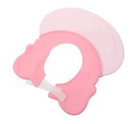 ULDIGI Adjustable Shower Cap Pink Elephant Hair Washing Shield Bathing Hat Ear Protector for Eye and Ear Protection During Shampoo and Haircuts