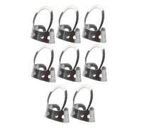 ULDIGI Adjustable Stainless Steel Thumb and Finger Picks Guitar Plectrum Set 8 Pcs Hollowed Design Smooth Protective Picks for Comfortable Playing for Banjo and Bass