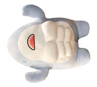 ULDIGI Adorable Muscular Shark Doll Stuffed Animal for Teens Soft Cuddly for Sleep and Home Decoration Washable Blue Shark for Bedroom and Office