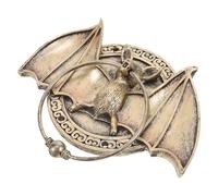 ULDIGI Antique Bat Shape Door Knocker for Front Door, Resin Material Easy Installation and Decorative Function, for Property Aesthetic Enhancement
