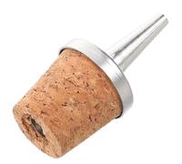ULDIGI Bitter Bottle Stopper with Cork Base, Silver Wood Pourer Spout for Oil and Spirits, Replacement Dash Bottle Top for Home Bar and Restaurant Use