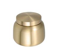 ULDIGI Brass Urn Golden Memorial Keepsake with Secure Seal for Human and Pet Ashes and Space Saving Design Suitable for Funeral and Home Display