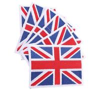 ULDIGI British Union Jack Flag Patch 6Pcs 89X63Mm Embroidered Cloth Patches for Clothes Bags Hats DIY Decoration and Repair