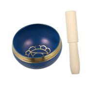 ULDIGI Buddhist Singing Bowl Handmade Meditation Bowl Copper-finished Decorative Gong Bell for Home Yoga and Stress Relief