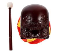 ULDIGI Buddhist Temple Supply Wooden Fish Set with Acrylic Material, Smooth Surface, Loud Sound, Includes Cushion for Meditation and Temple Use