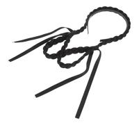 ULDIGI Bunny Ear Hair Bun Maker Headband in Black High Temperature Silk